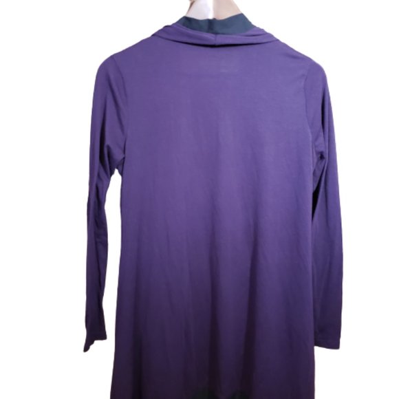 Robin Purple & Black Cardigan SZ L - Picture 2 of 4